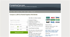 Desktop Screenshot of findahirecar.com